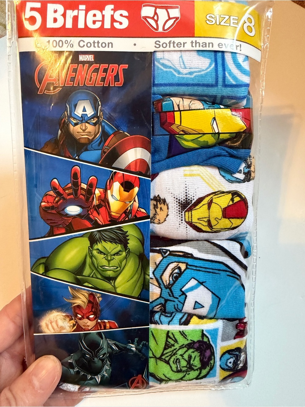 3/$15 | NIB Marvel Avengers Boys Underwear Pack - Multi Color size 8 Briefs - Picture 2 of 6